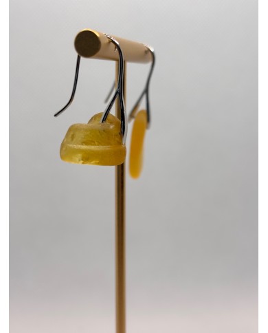 PENDIENTES ARTESANOS DE CRISTAL MARINO O LÁGRIMAS DE SIRENA