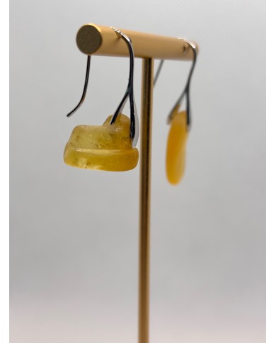 PENDIENTES ARTESANOS DE CRISTAL MARINO O LÁGRIMAS DE SIRENA