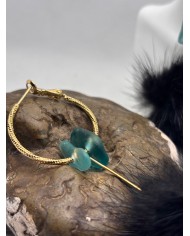 PENDIENTES ARTESANOS DE CRISTAL MARINO