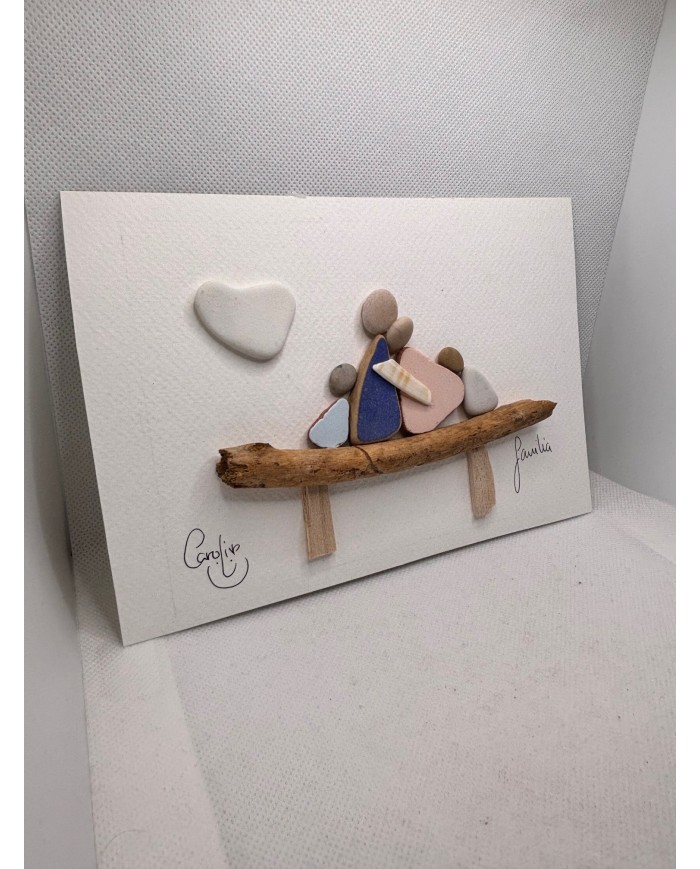 ILUSTRACIÓN HECHA CON TROCITOS DE MAR