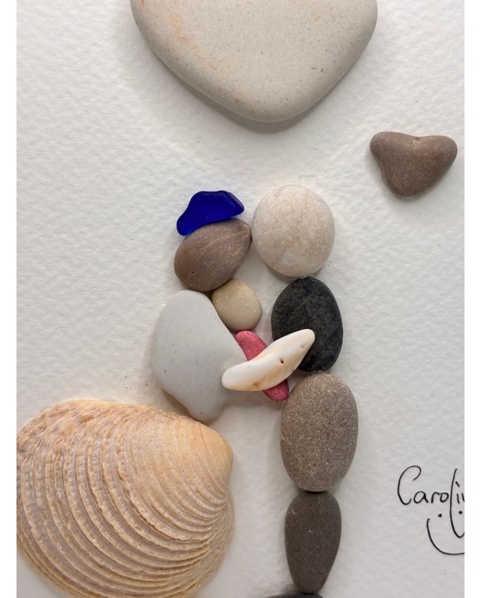 ILUSTRACIÓN HECHAS CON TROCITOS DEL MAR MEDITERRÁNEO