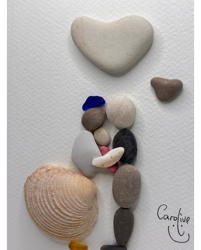 ILUSTRACIÓN HECHAS CON TROCITOS DEL MAR MEDITERRÁNEO