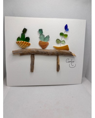 ILUSTRACIÓN HECHA CON TROCITOS DEL MAR MEDITERRÁNEO