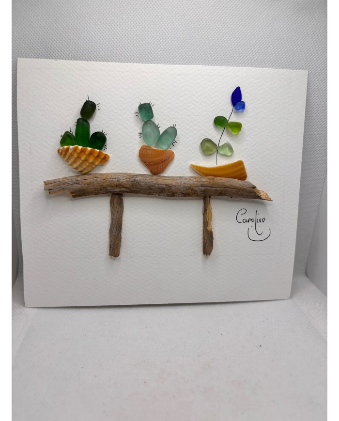 ILUSTRACIÓN HECHA CON TROCITOS DEL MAR MEDITERRÁNEO