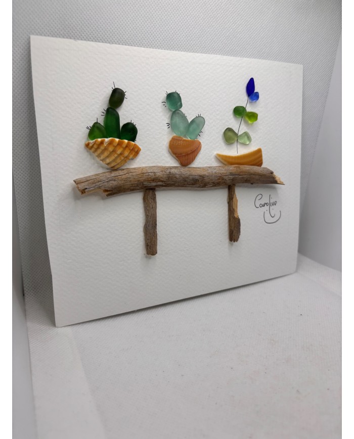 ILUSTRACIÓN HECHA CON TROCITOS DEL MAR MEDITERRÁNEO