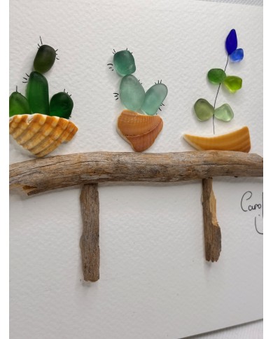 ILUSTRACIÓN HECHA CON TROCITOS DEL MAR MEDITERRÁNEO