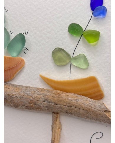 ILUSTRACIÓN HECHA CON TROCITOS DEL MAR MEDITERRÁNEO