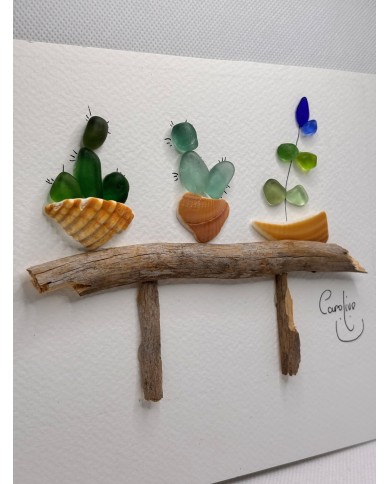 ILUSTRACIÓN HECHA CON TROCITOS DEL MAR MEDITERRÁNEO