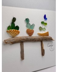 ILUSTRACIÓN HECHA CON TROCITOS DEL MAR MEDITERRÁNEO