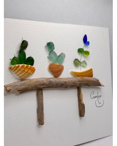 ILUSTRACIÓN HECHA CON TROCITOS DEL MAR MEDITERRÁNEO