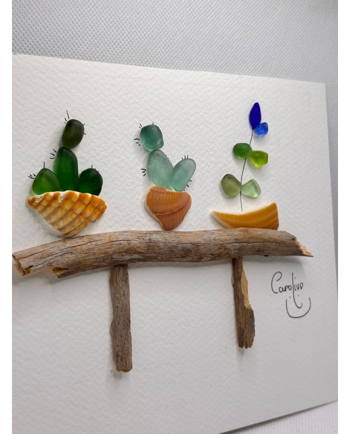 ILUSTRACIÓN HECHA CON TROCITOS DEL MAR MEDITERRÁNEO