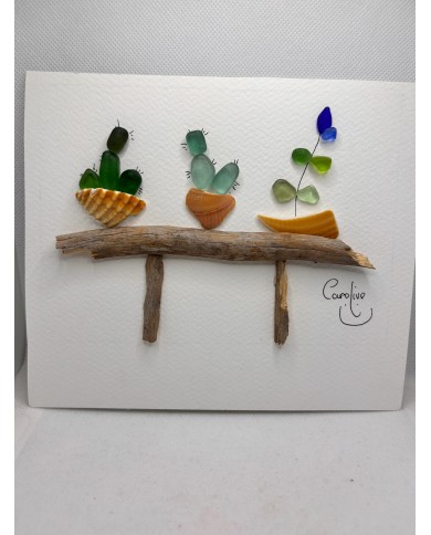 ILUSTRACIÓN HECHA CON TROCITOS DEL MAR MEDITERRÁNEO