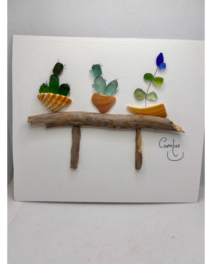 ILUSTRACIÓN HECHA CON TROCITOS DEL MAR MEDITERRÁNEO