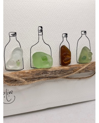 ILUSTRACIÓN HECHA CON CRISTAL MARINO O LÁGRIMAS DE SIRENA