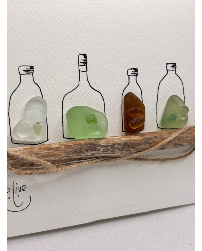 ILUSTRACIÓN HECHA CON CRISTAL MARINO O LÁGRIMAS DE SIRENA