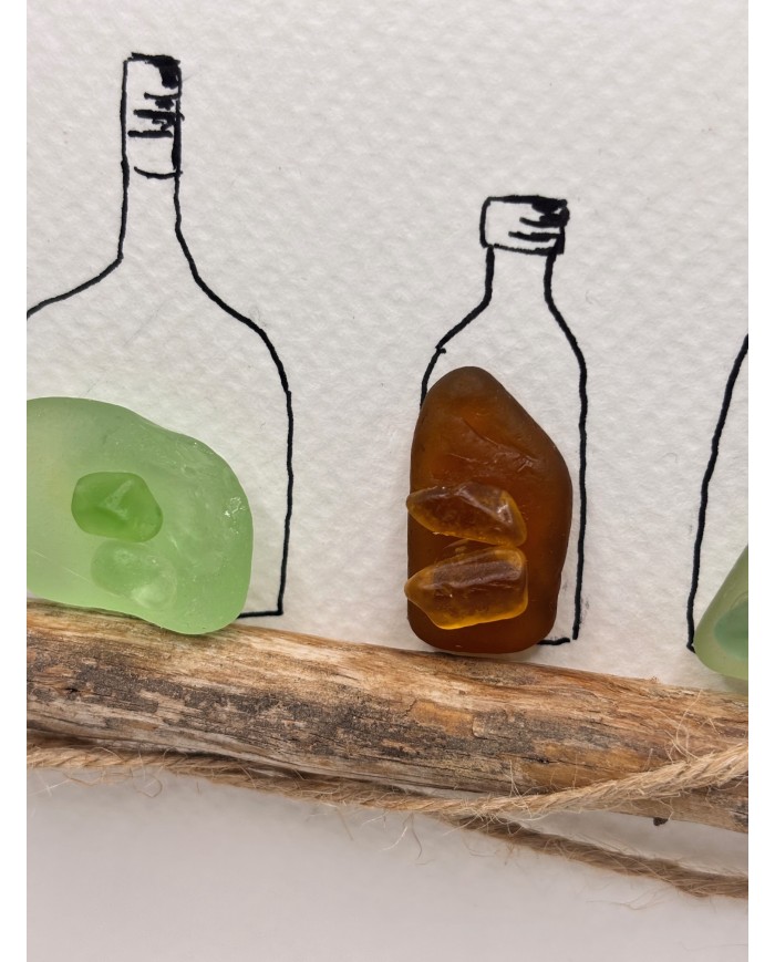 ILUSTRACIÓN HECHA CON CRISTAL MARINO O LÁGRIMAS DE SIRENA