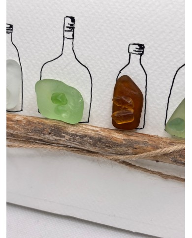 ILUSTRACIÓN HECHA CON CRISTAL MARINO O LÁGRIMAS DE SIRENA