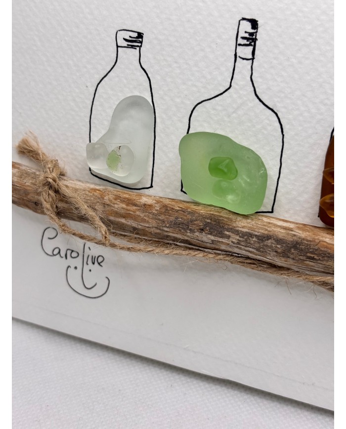 ILUSTRACIÓN HECHA CON CRISTAL MARINO O LÁGRIMAS DE SIRENA