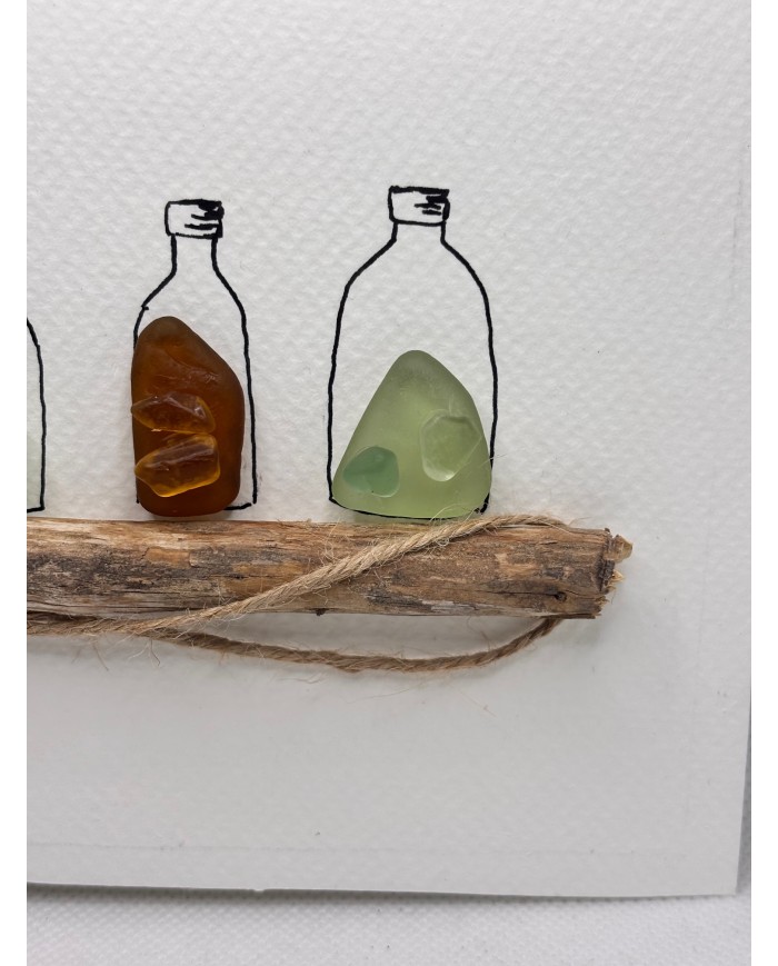 ILUSTRACIÓN HECHA CON CRISTAL MARINO O LÁGRIMAS DE SIRENA