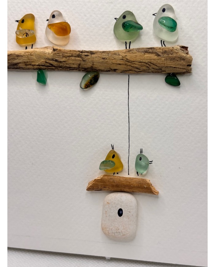 ILUSTRACIÓN HECHA CON CRISTAL MARINO O LÁGRIMAS DE SIRENA