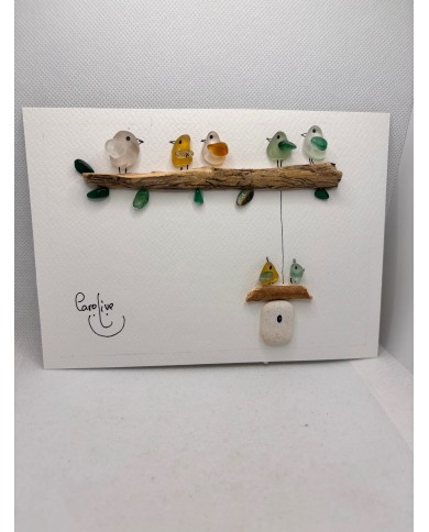 ILUSTRACIÓN HECHA CON CRISTAL MARINO O LÁGRIMAS DE SIRENA