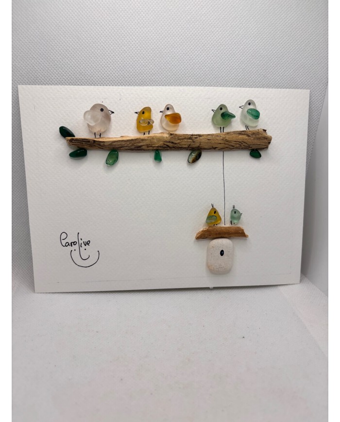 ILUSTRACIÓN HECHA CON CRISTAL MARINO O LÁGRIMAS DE SIRENA