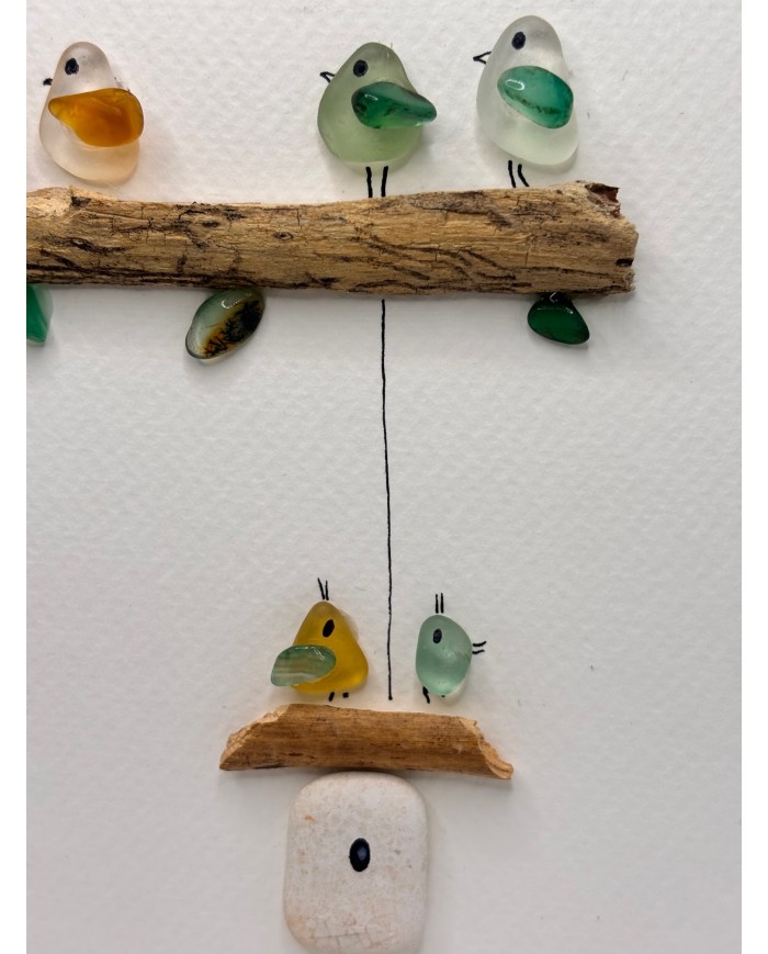 ILUSTRACIÓN HECHA CON CRISTAL MARINO O LÁGRIMAS DE SIRENA