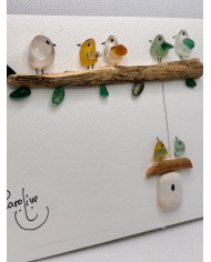 ILUSTRACIÓN HECHA CON CRISTAL MARINO O LÁGRIMAS DE SIRENA