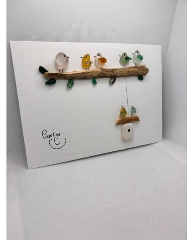 ILUSTRACIÓN HECHA CON CRISTAL MARINO O LÁGRIMAS DE SIRENA