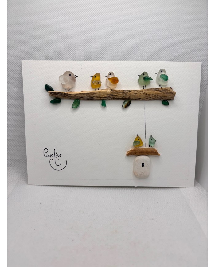 ILUSTRACIÓN HECHA CON CRISTAL MARINO O LÁGRIMAS DE SIRENA