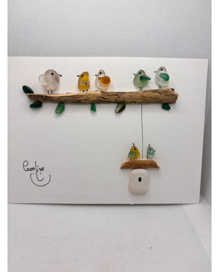 ILUSTRACIÓN HECHA CON CRISTAL MARINO O LÁGRIMAS DE SIRENA