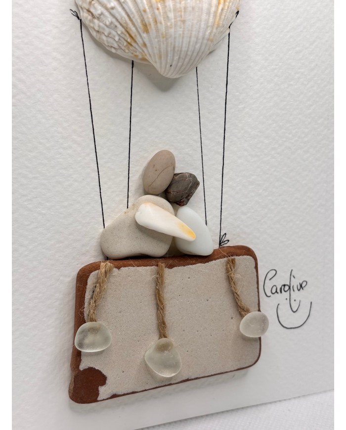 ILUSTRACIÓN  HECHA CON CRISTAL MARINO DEL MEDITERRÁNEO