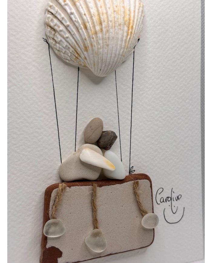 ILUSTRACIÓN  HECHA CON CRISTAL MARINO DEL MEDITERRÁNEO