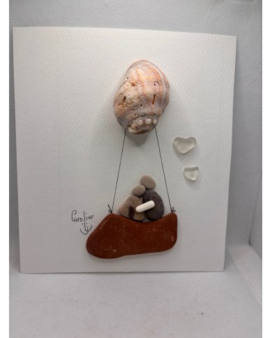 ILUSTRACIÓN HECHA CON TROCITOS DEL MAR MEDITERRÁNEO