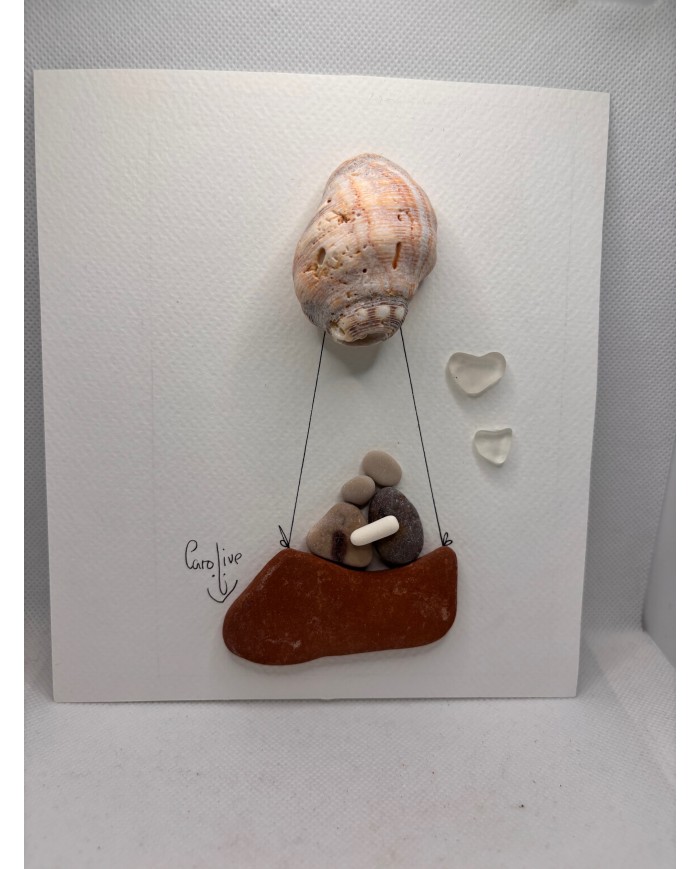 ILUSTRACIÓN HECHA CON TROCITOS DEL MAR MEDITERRÁNEO