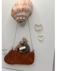 ILUSTRACIÓN HECHA CON TROCITOS DEL MAR MEDITERRÁNEO