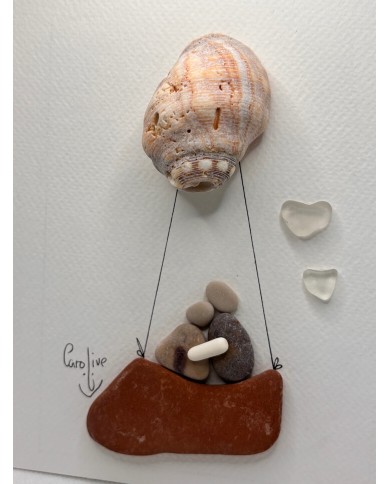 ILUSTRACIÓN HECHA CON TROCITOS DEL MAR MEDITERRÁNEO