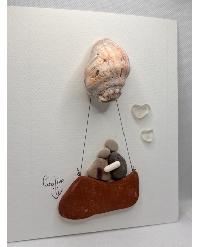 ILUSTRACIÓN HECHA CON TROCITOS DEL MAR MEDITERRÁNEO