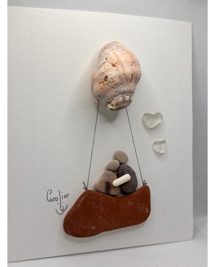 ILUSTRACIÓN HECHA CON TROCITOS DEL MAR MEDITERRÁNEO