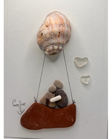 ILUSTRACIÓN HECHA CON TROCITOS DEL MAR MEDITERRÁNEO