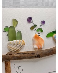 ILUSTRACIONES DE CRISTAL MARINO Y TROCITOS DE MAR