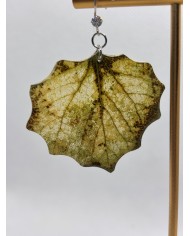 PENDIENTES ARTESANOS DE HOJA NATURAL ESQUELETIZADA