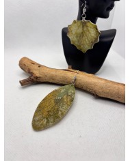 PENDIENTES ARTESANOS DE HOJA NATURAL ESQUELETIZADA