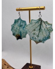 PENDIENTES ARTESANOS DE HOJA NATURAL