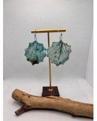 PENDIENTES ARTESANOS DE HOJA NATURAL