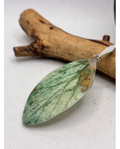 PENDIENTES ARTESANOS DE HOJA NATURAL ESQUELETIZADA