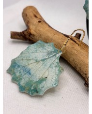 PENDIENTES ARTESANOS DE HOJA NATURAL ESQUELETIZADA