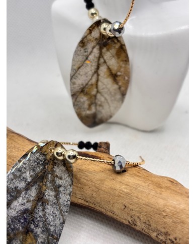 PENDIENTES ARTESANOS DE HOJA NATURAL