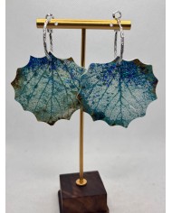 PENDIENTES DE HOJA NATURAL ESQUELETIZADA