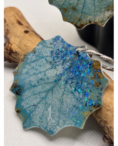 PENDIENTES ARTESANOS DE HOJA DE ÁLAMO